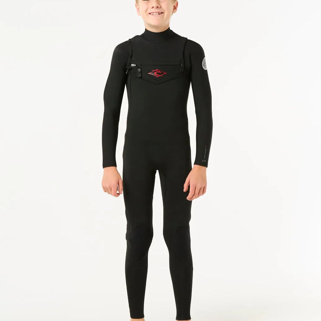 Rip Curl Youth Wetsuits Kids Dawn Patrol 3/2 Chest Zip Fullsuit