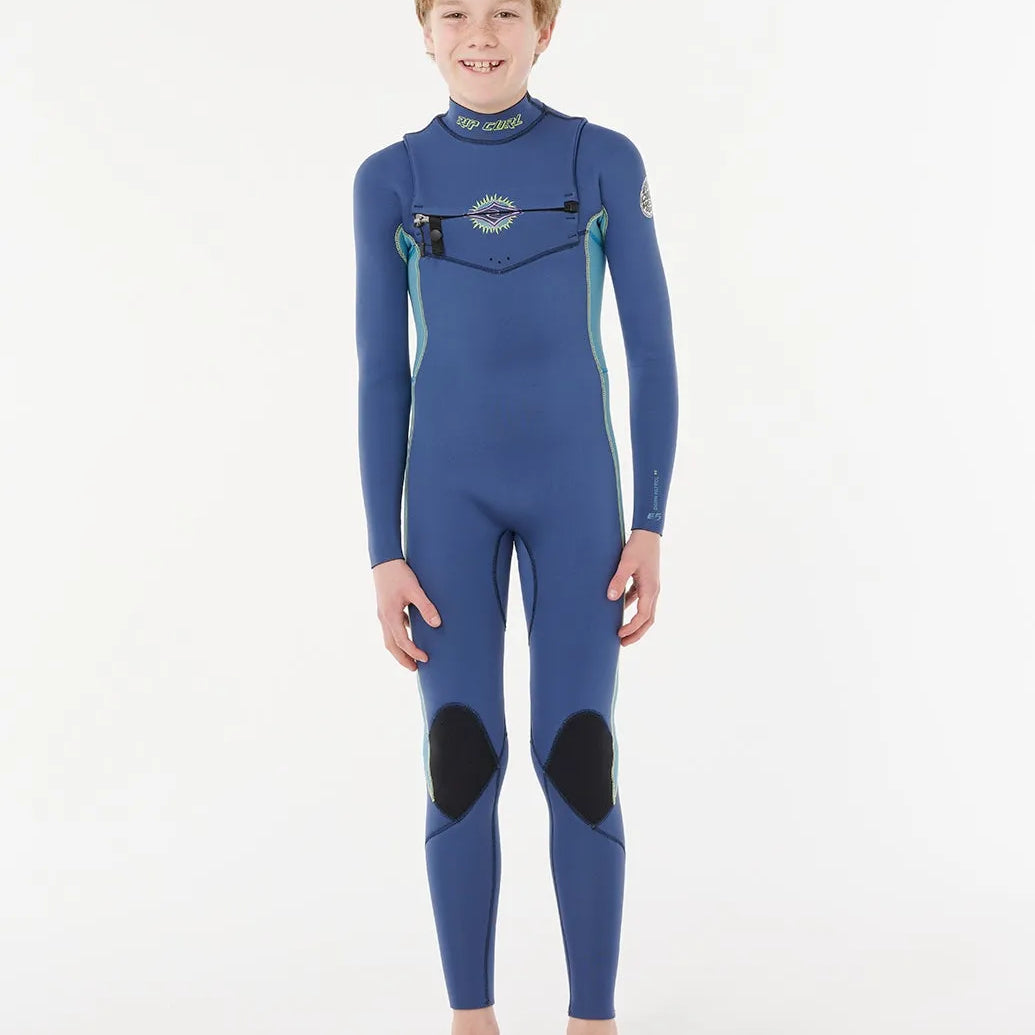 Rip Curl Youth Wetsuits Kids Dawn Patrol 3/2 Chest Zip Fullsuit