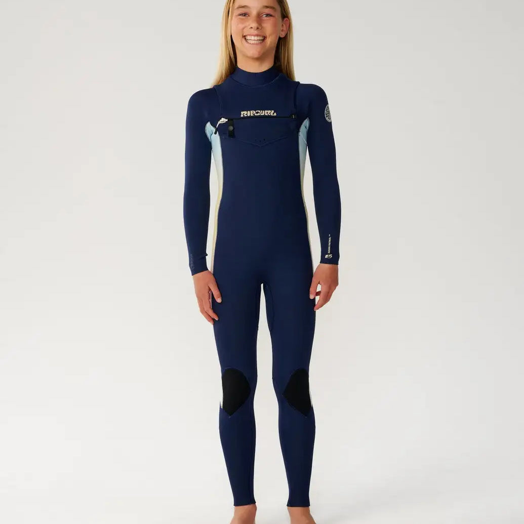 Rip Curl Youth Wetsuits Kids Dawn Patrol 3/2 Chest Zip Fullsuit