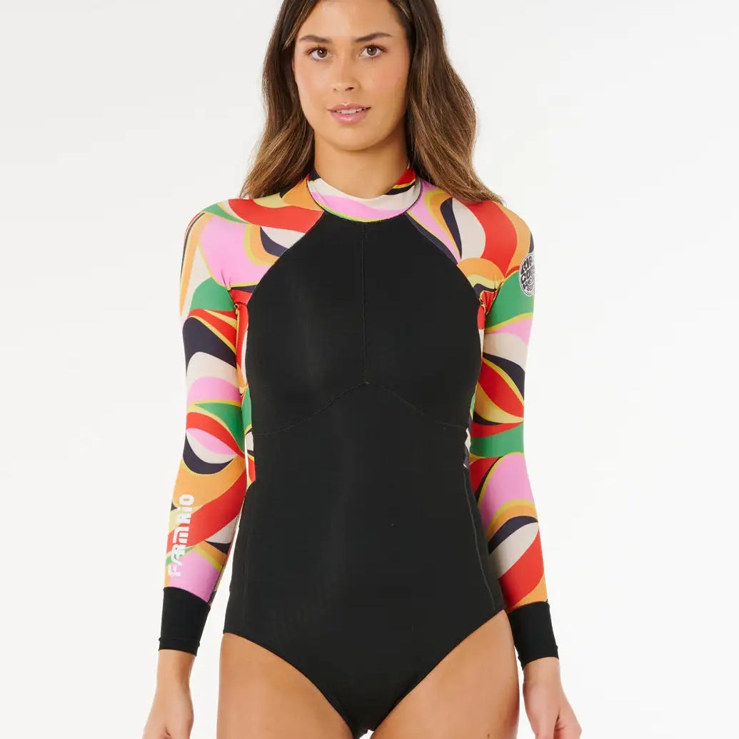Rip Curl Womens Wetsuits G-Bomb Farm Rio Tropical Long Sleeve Back Zip Springsuit
