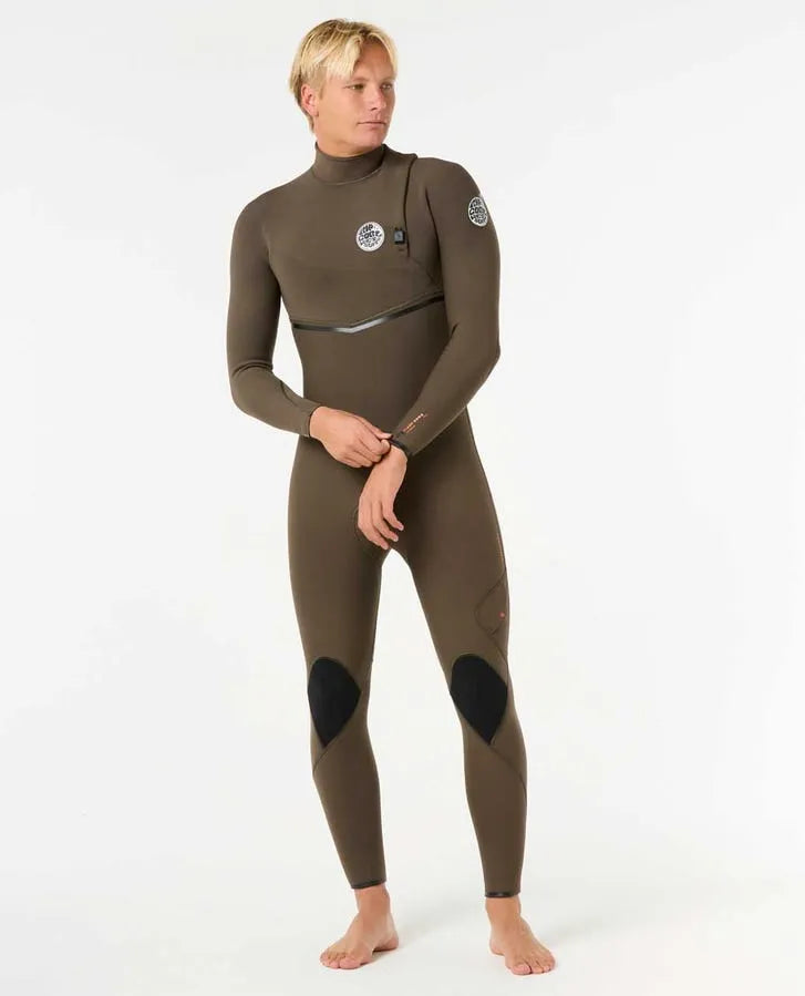 Rip Curl Mens Wetsuits E7 Flashbomb 3/2 Zip Free Fullsuit