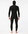 Rip Curl Mens Wetsuits E7 E-Bomb 4/3 Hooded Zip Free Fullsuit