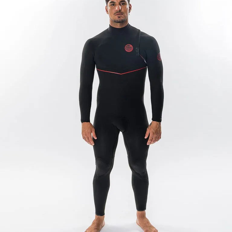 Rip Curl Mens Wetsuits Flashbomb Fusion 4/3mm Zip Free Fullsuit