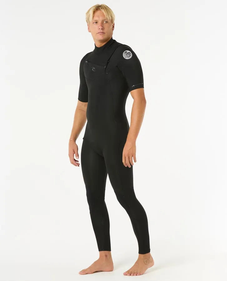 Rip Curl Mens Wetsuits Dawn Patrol 2/2 Short Sleeve Chest Zip Wetsuit