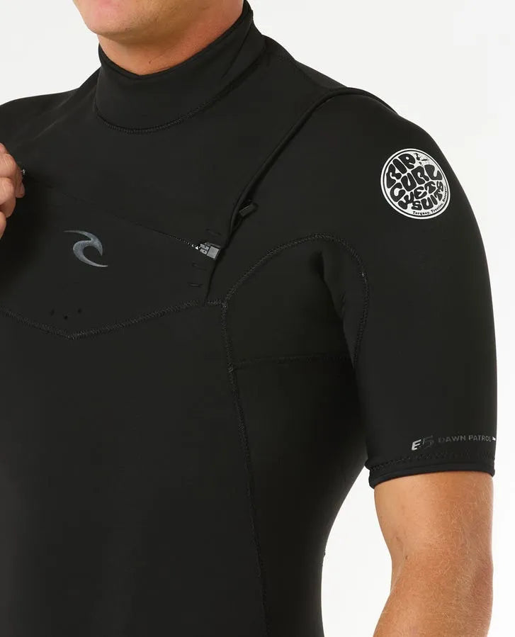 Rip Curl Mens Wetsuits Dawn Patrol 2/2 Short Sleeve Chest Zip Wetsuit