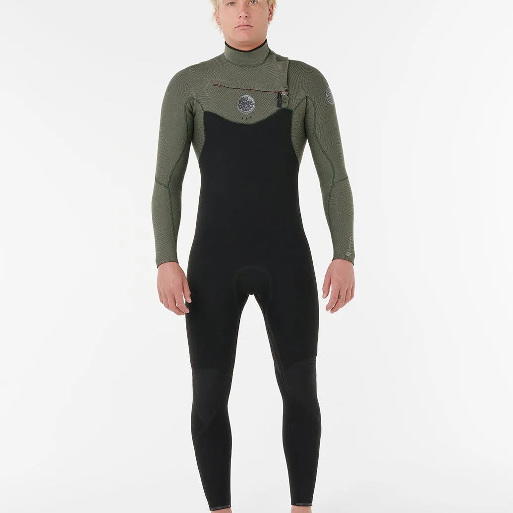 Rip Curl Mens Wetsuit Flashbomb 4/3 Chest Zip Fullsuit