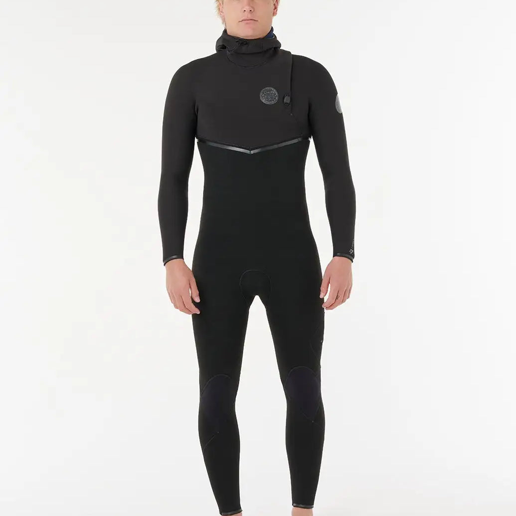 Rip Curl Mens Wetsuit E-Bomb 4/3 Zip Free With Hood Fullsuit