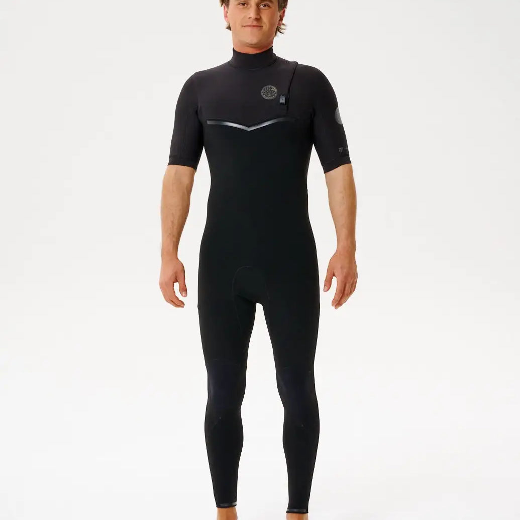 Rip Curl Mens Wetsuits E-Bomb 2/2 Zip Free Short Sleeve Springsuit