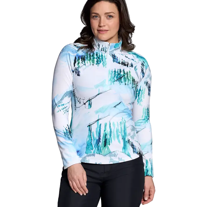 Obermeyer Womens Base Layer Oly 1/4 Zip Baselayer Top