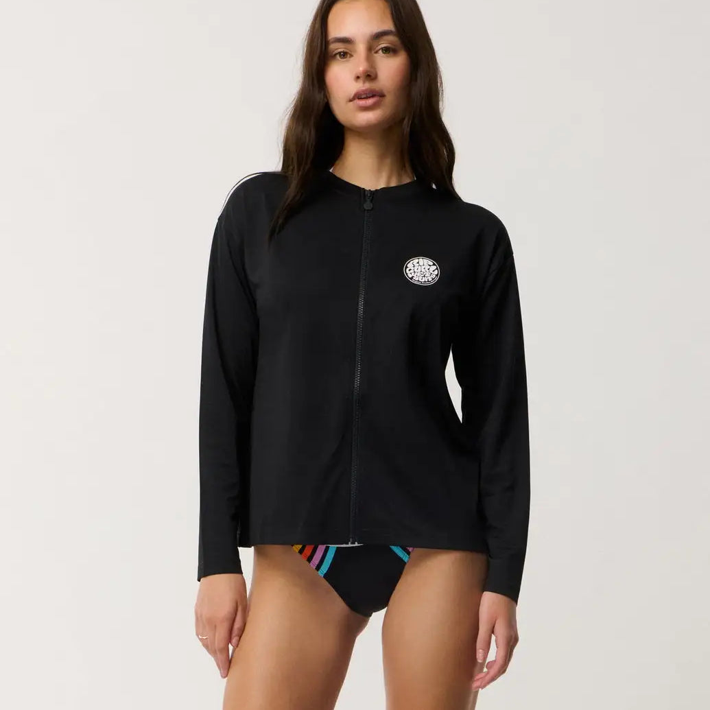 Rip Curl Womens Rashguard Classic Surf Long Sleeve Cooling Rash Vest