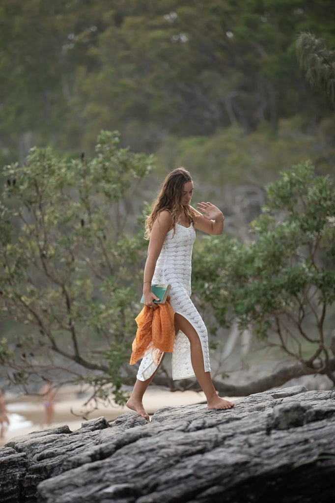 Rhythm Womens Dress Marketta Knit Midi