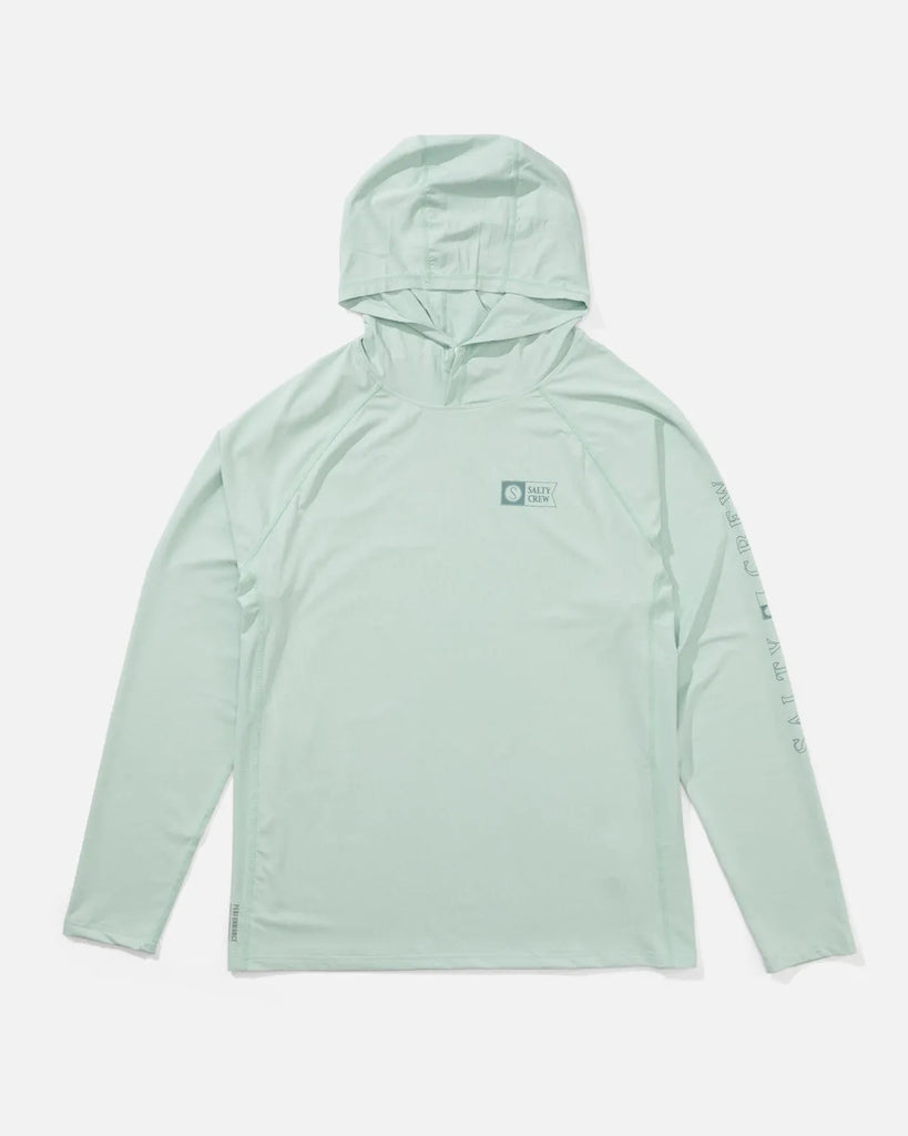 Salty Crew Mens Shirt Apex Perforated Sunshirt Hoodie