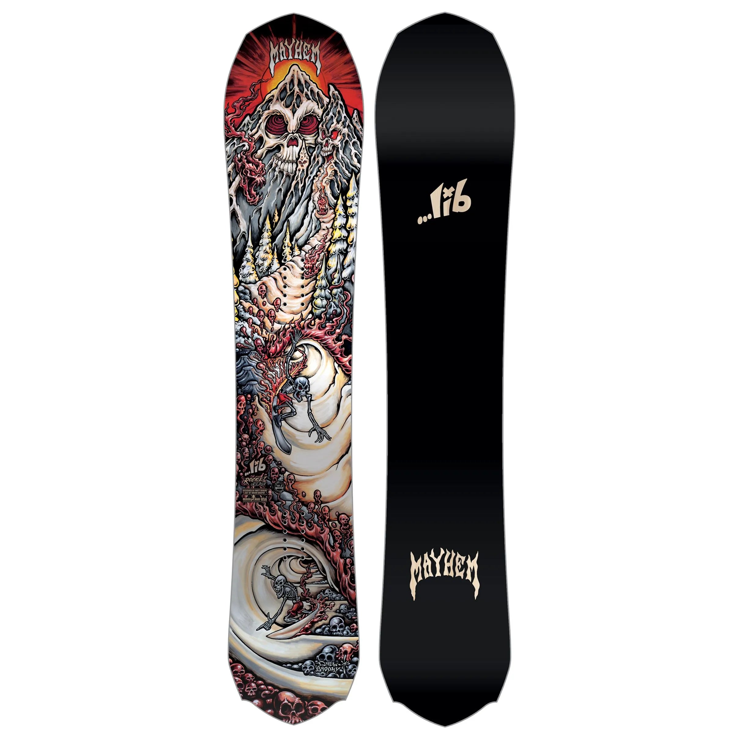 Lib Tech Mens Snowboard Mayhem Rocket Lib Tech Mens Snowboard Mayhem Rocket