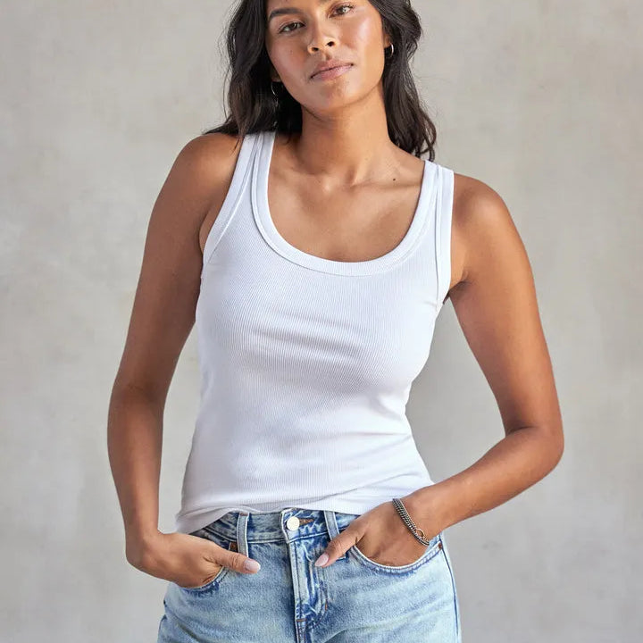 Outerknown Womens Tank Top Sojourn Ribbed