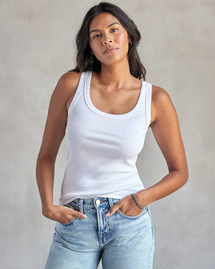 Outerknown Womens Tank Top Sojourn Ribbed