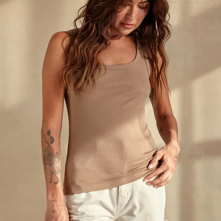Outerknown Womens Tank Top Sojourn Ribbed