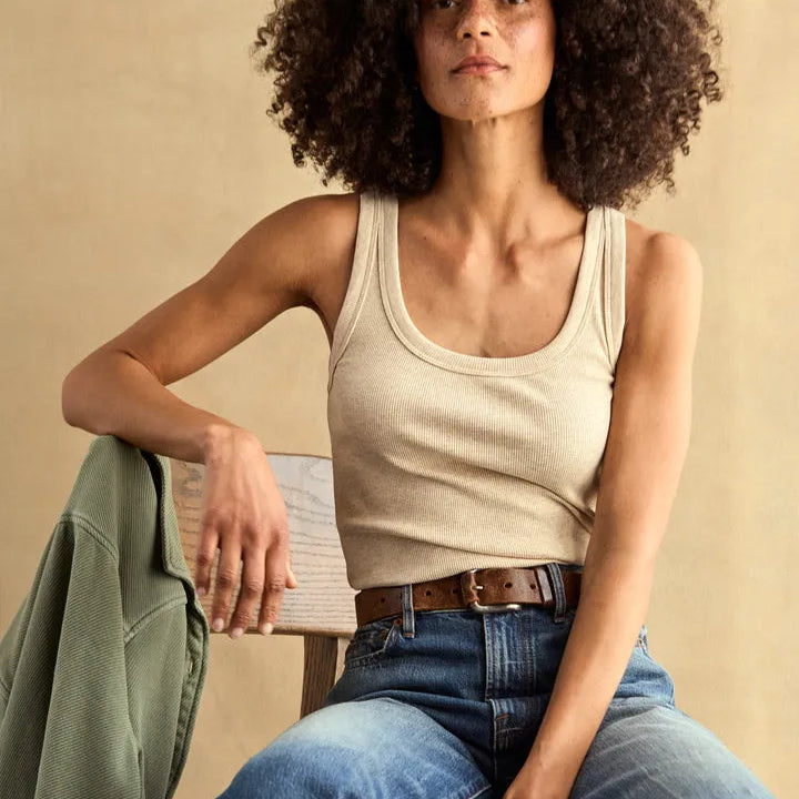 Outerknown Womens Tank Top Sojourn Ribbed