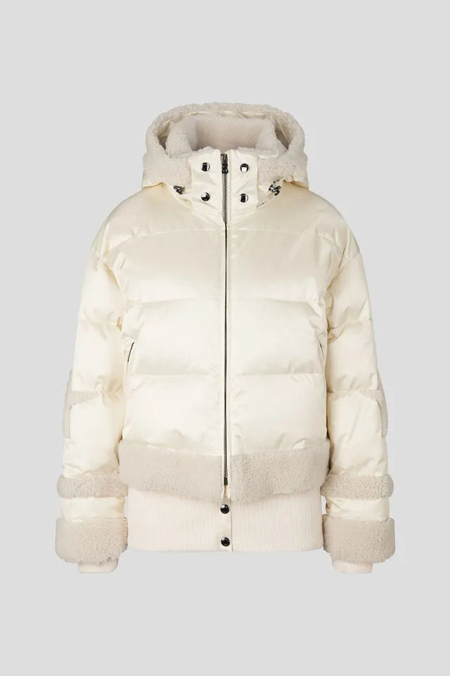 White womens snow sales jacket