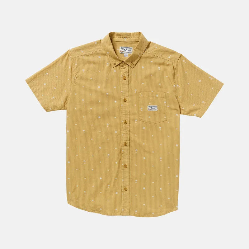 RVCA Mens Woven Exotica Seersucker