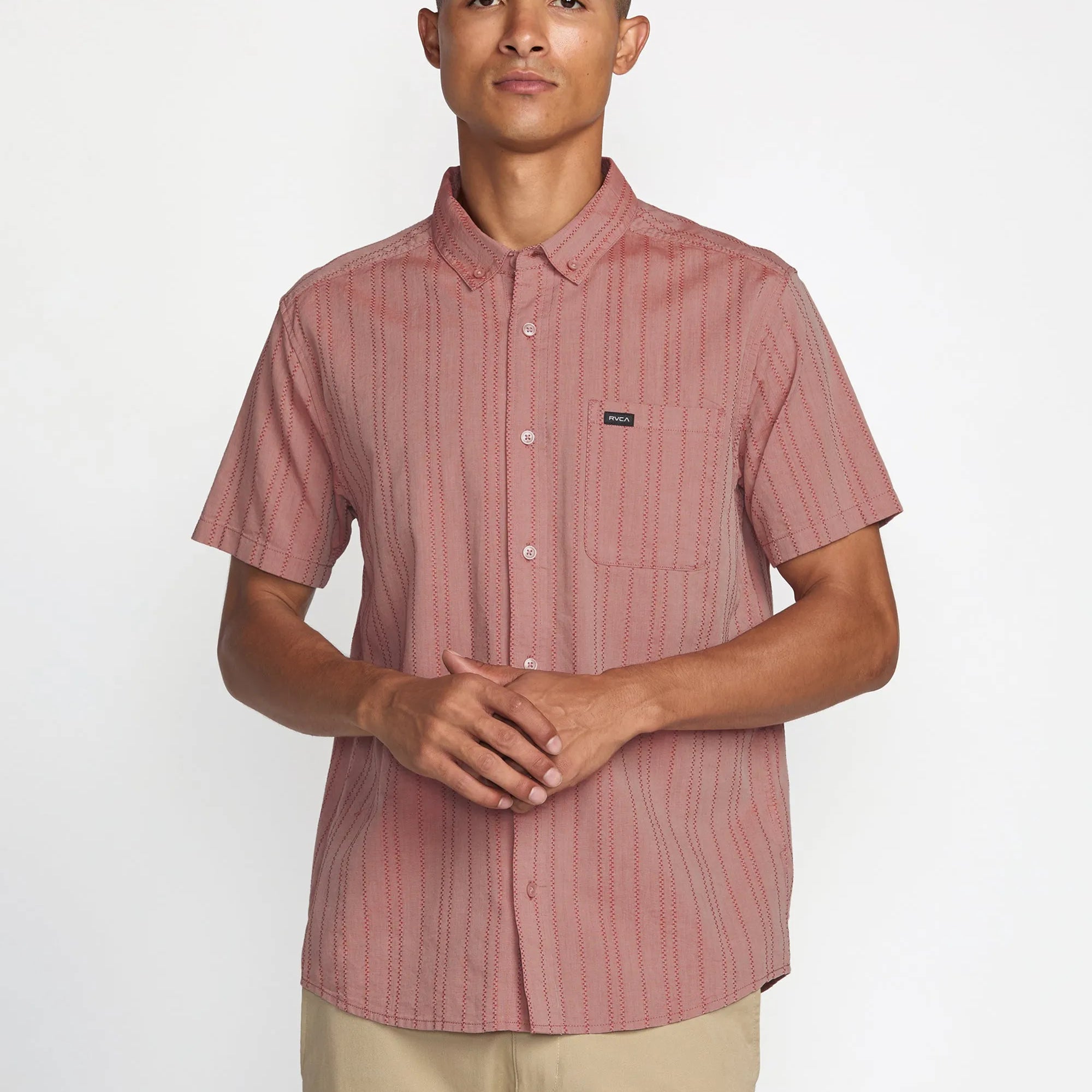 RVCA Mens Woven That'll Do Stripe