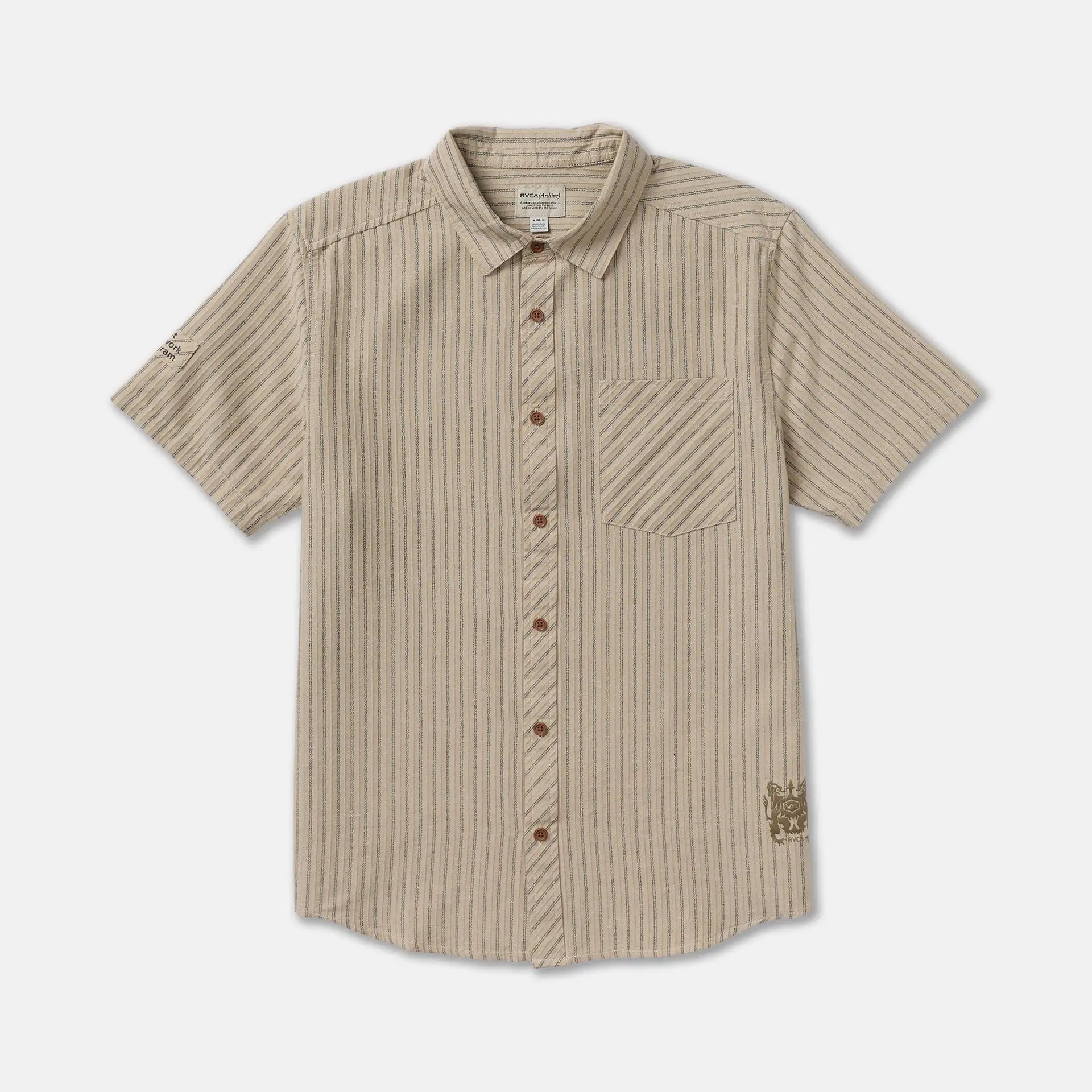RVCA Mens Woven Archive Stripe