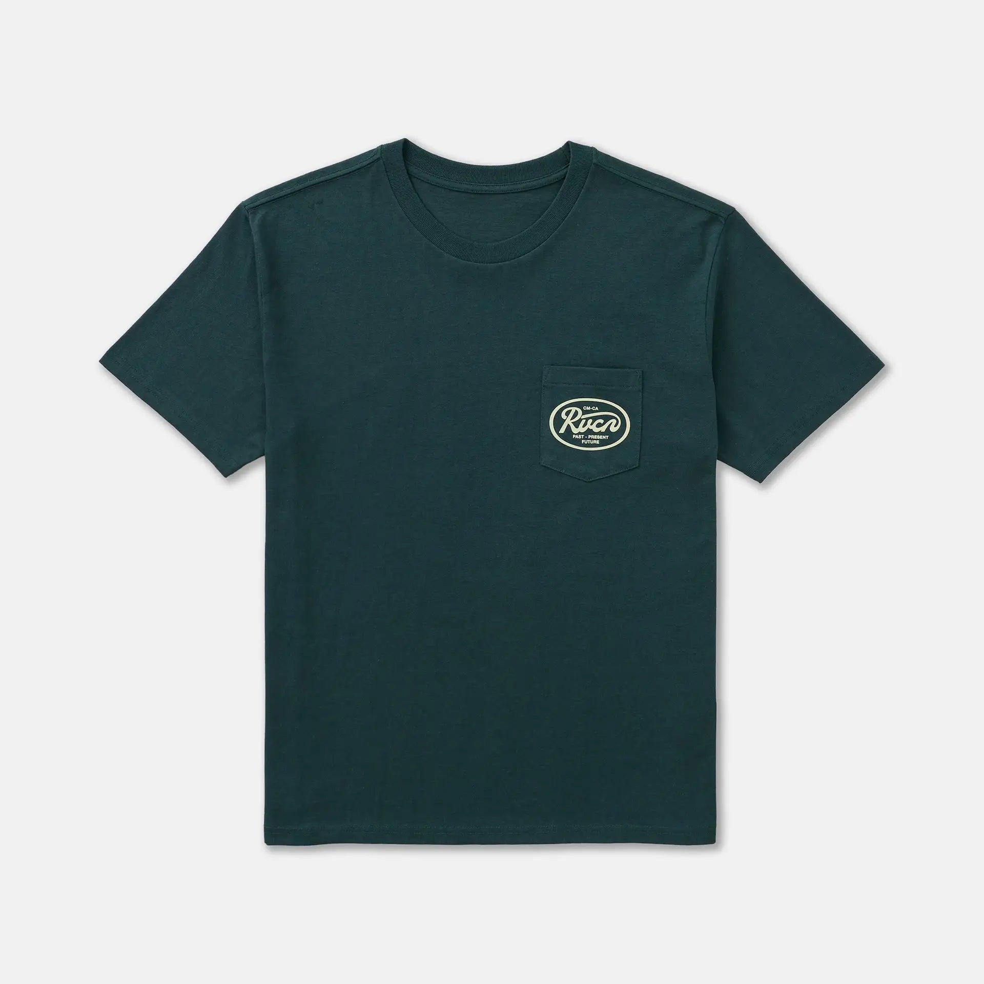 RVCA Mens Shirt Standard Script Pocket Tee