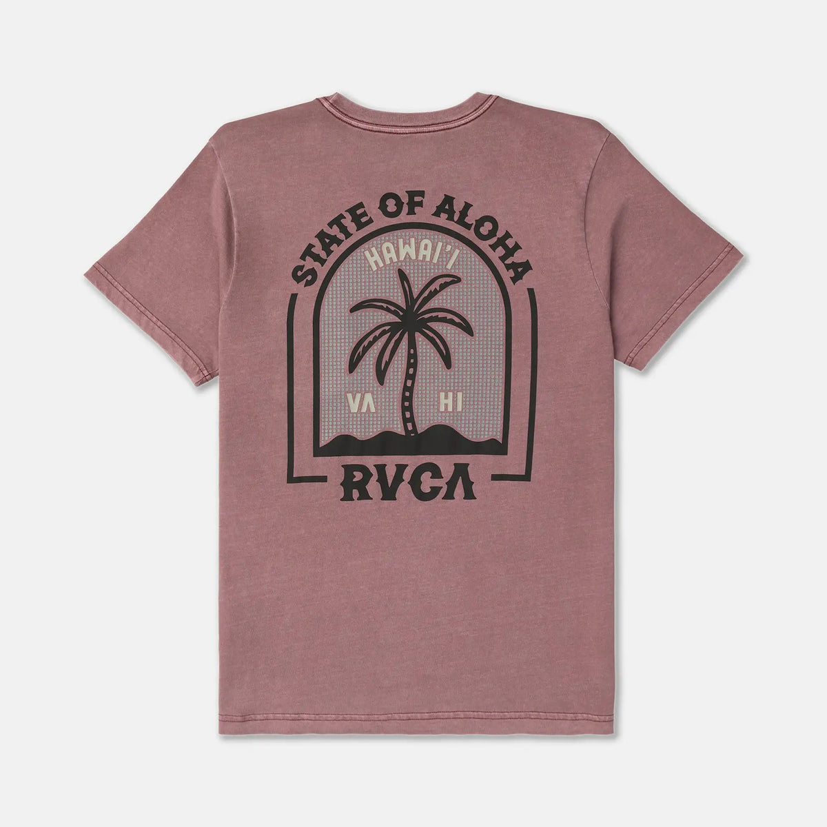 RVCA Mens Shirt Hawaii Headstone Pocket Tee