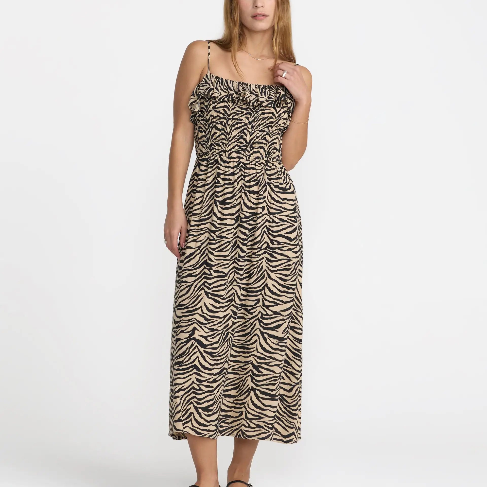 RVCA Womens Dress Zed Midi