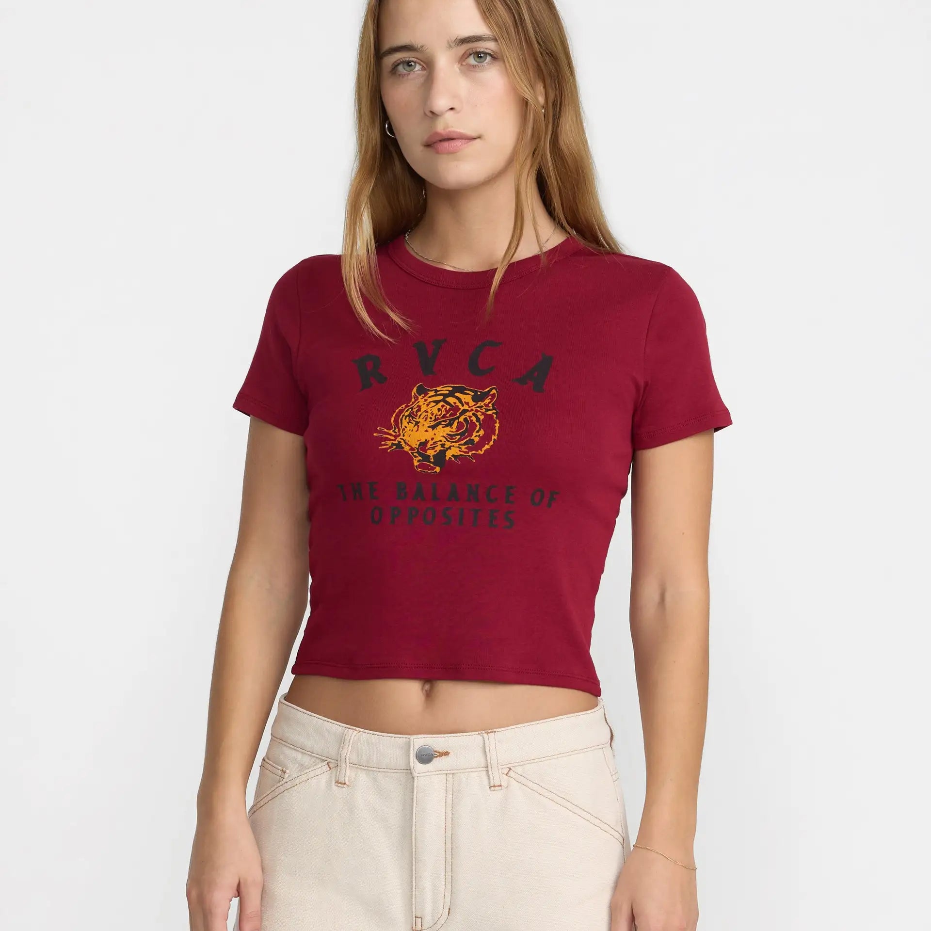 RVCA Womens Shirt Untamed Baby Tee