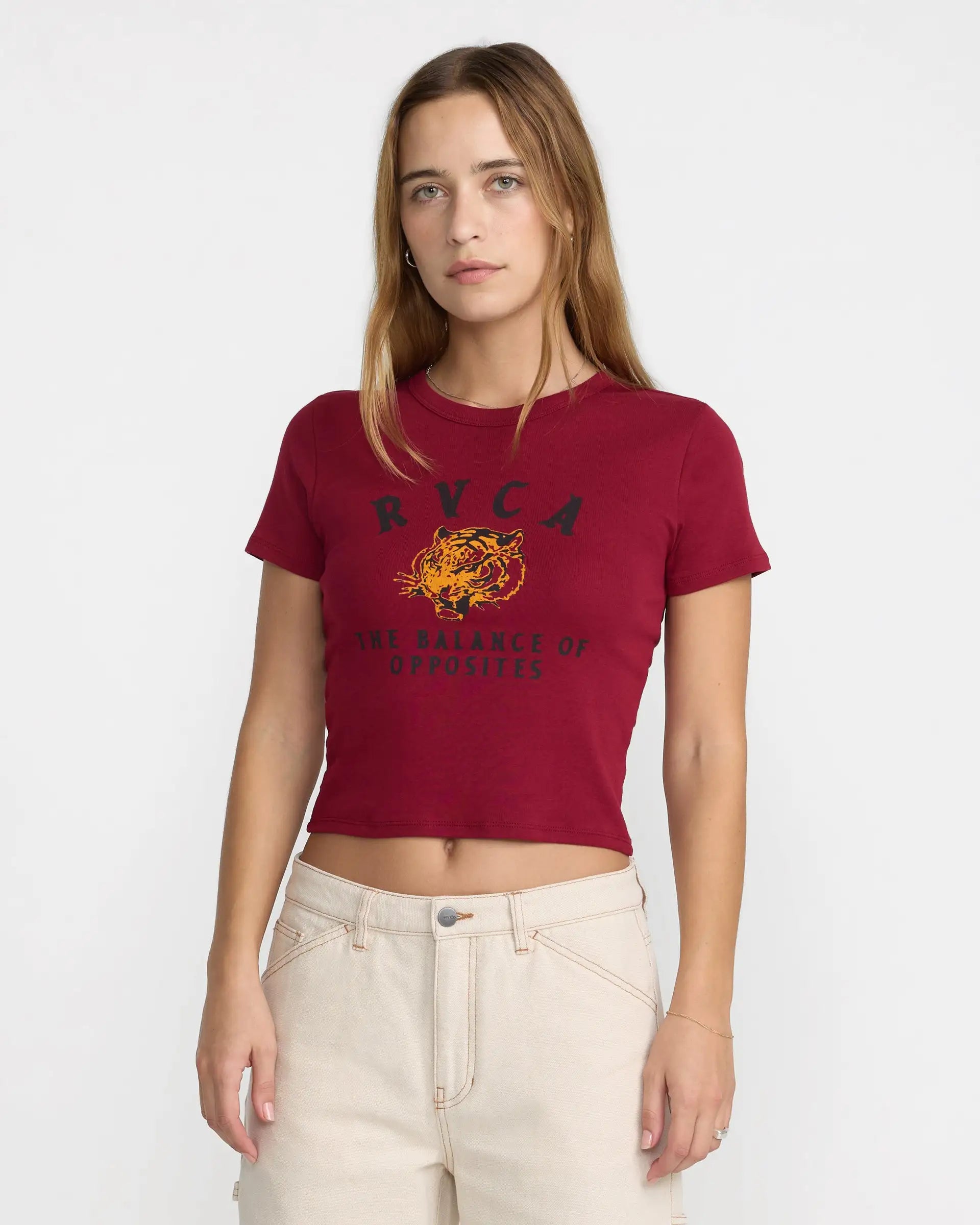 RVCA Womens Shirt Untamed Baby Tee