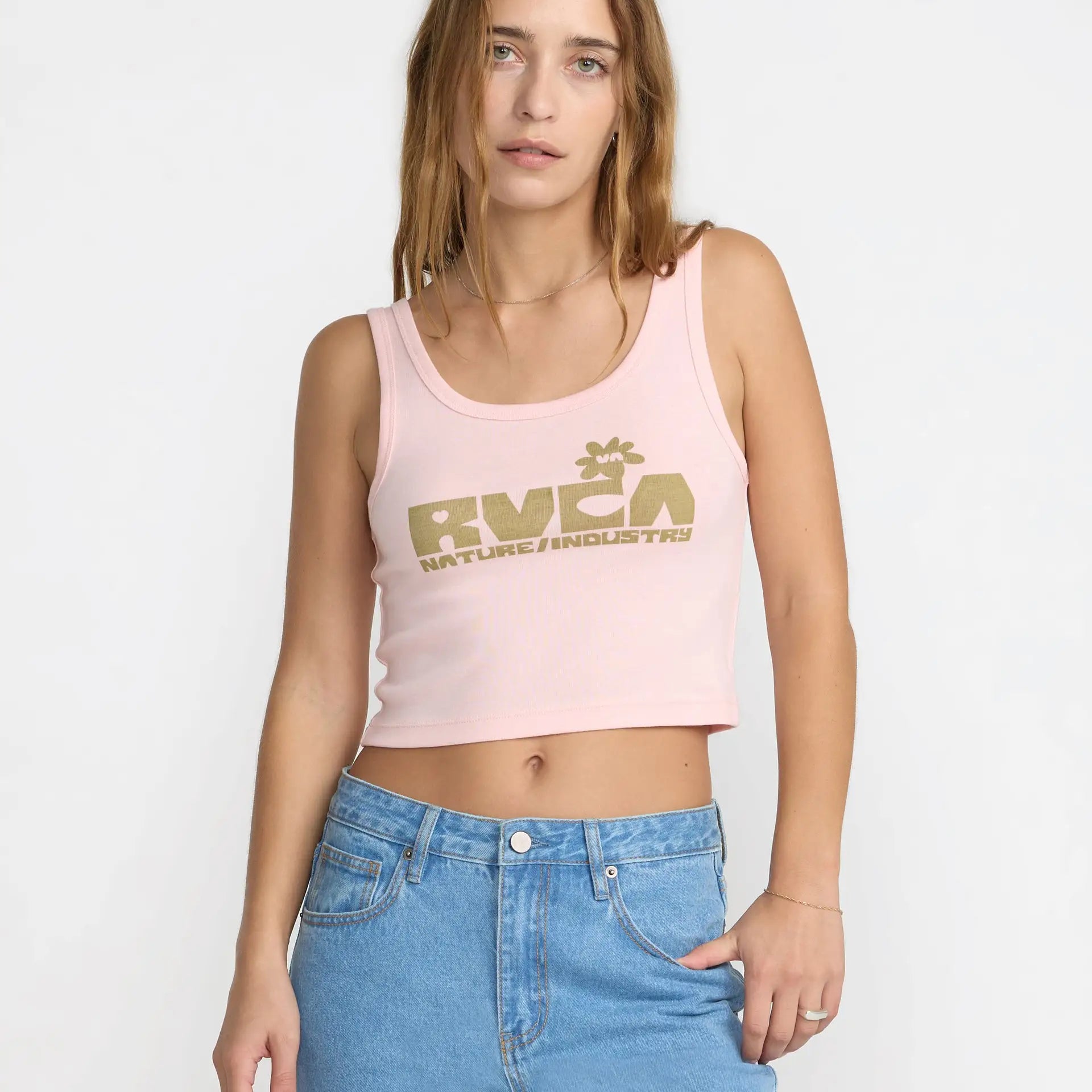 RVCA Womens Tank Top Monolith Scoop