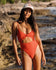Billabong Womens Swimsuit Red Aloha Mika One-Piece
