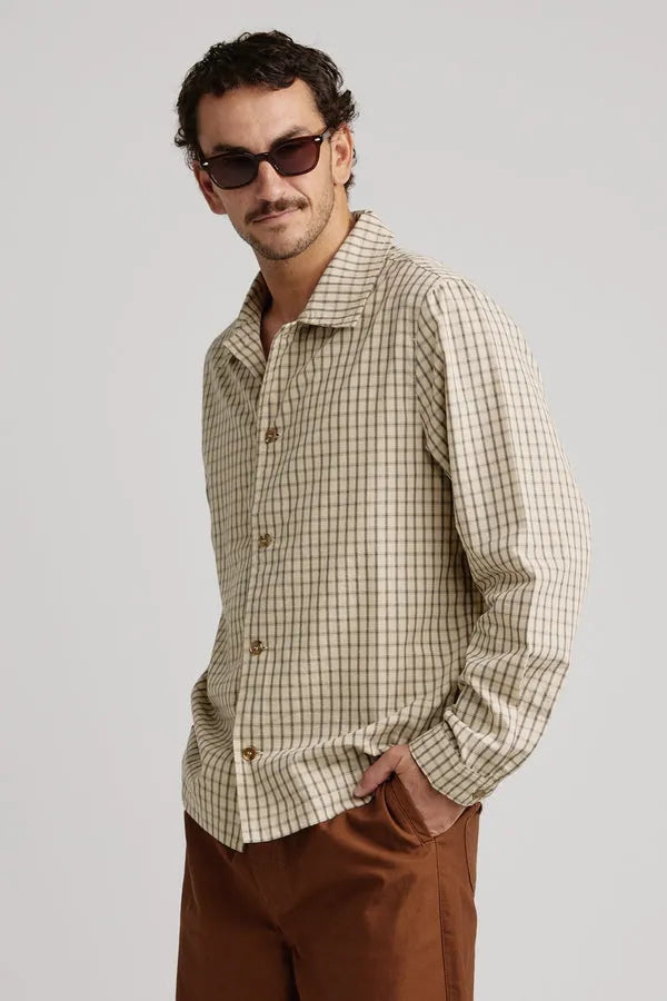 Rhythm Mens Shirt Apres Check