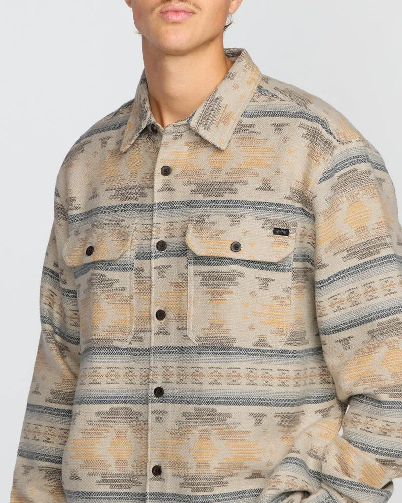 Billabong Mens Shirt Offshore Jacquard Long Sleeve Flannel
