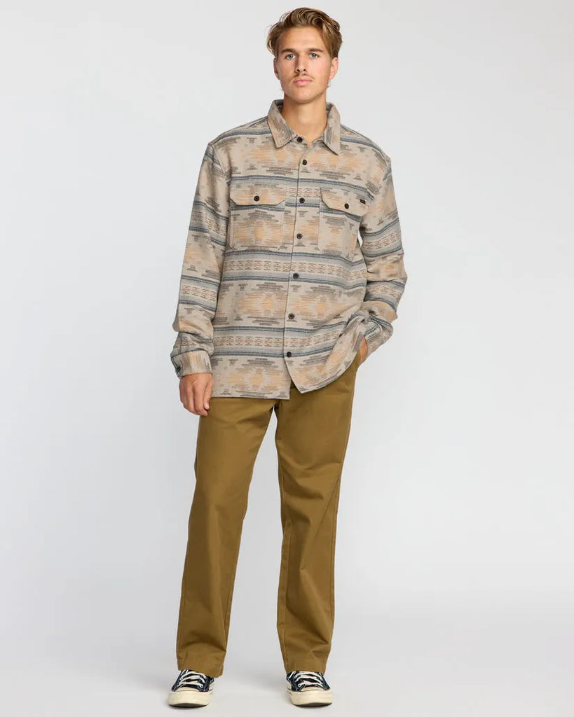 Billabong Mens Shirt Offshore Jacquard Long Sleeve Flannel