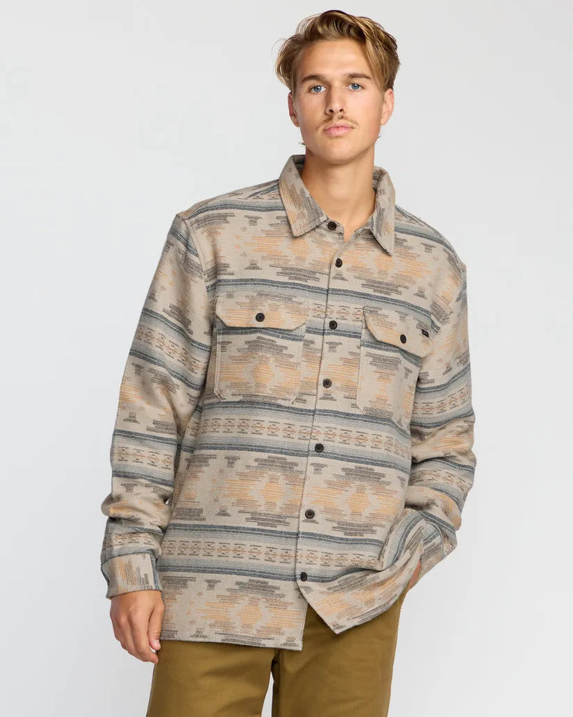 Billabong Mens Shirt Offshore Jacquard Long Sleeve Flannel