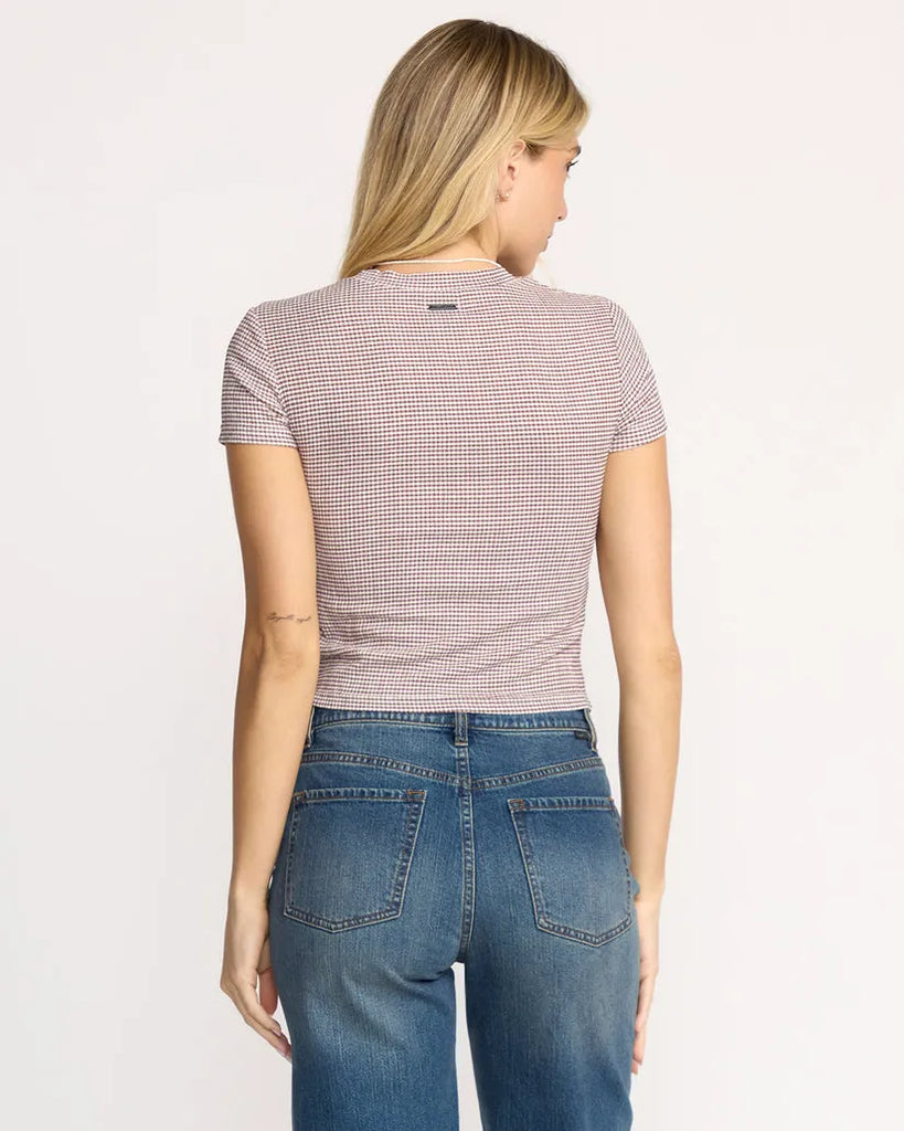 Billabong Womens Shirt Checked Out Knit