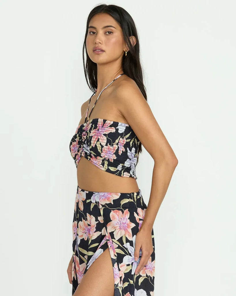 Billabong Womens Tank Top Summer Sunshine Crop Top