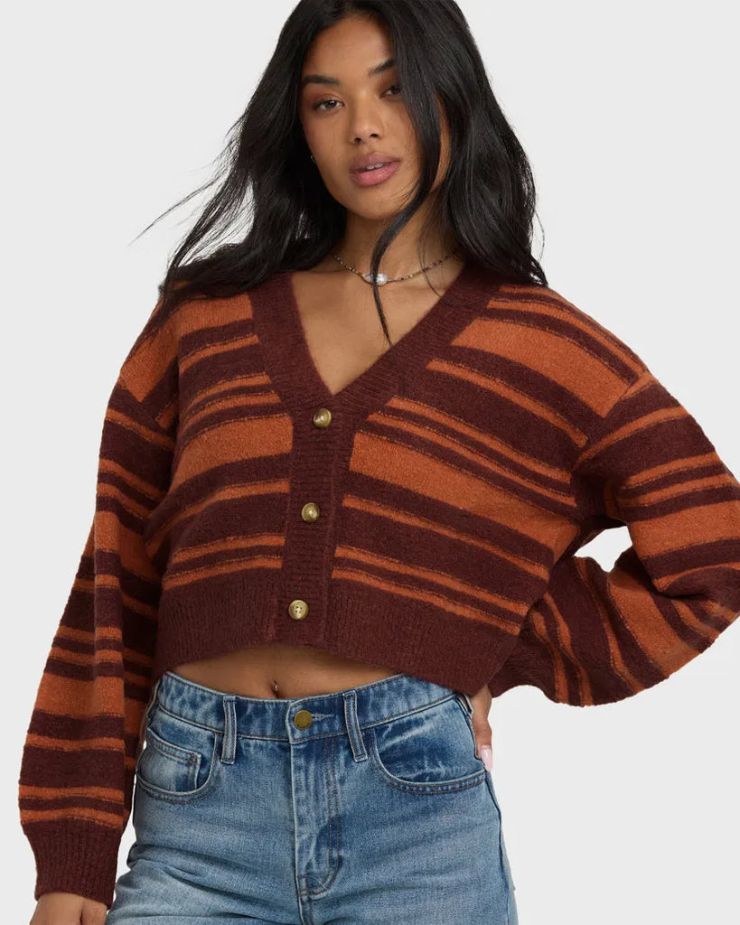 Billabong Womens Sweater Something About It Cardi