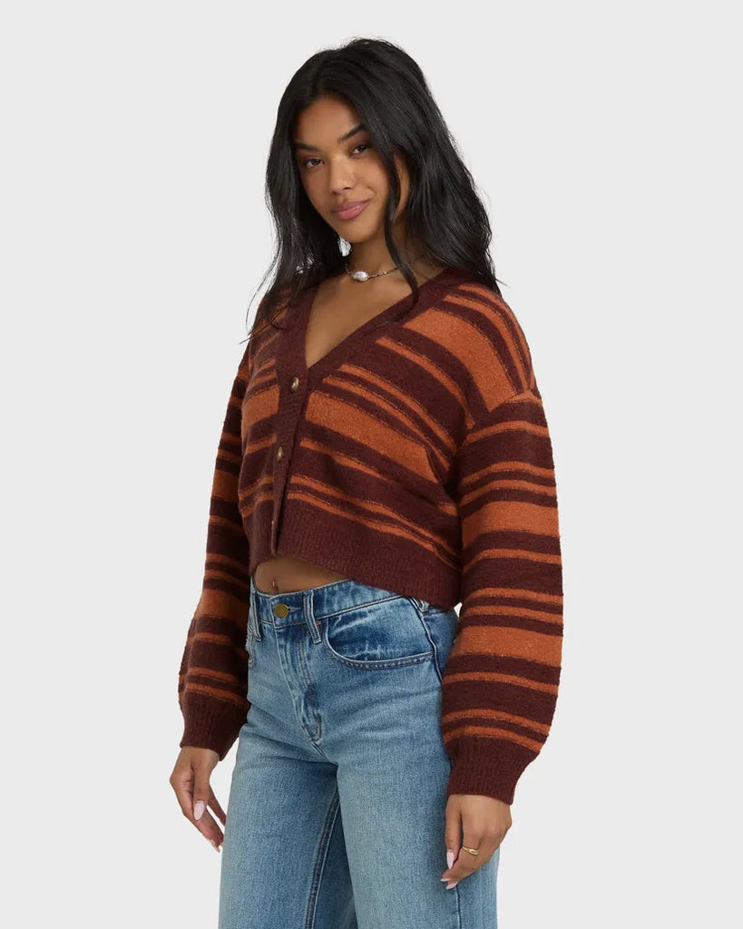 Billabong Womens Sweater Something About It Cardi