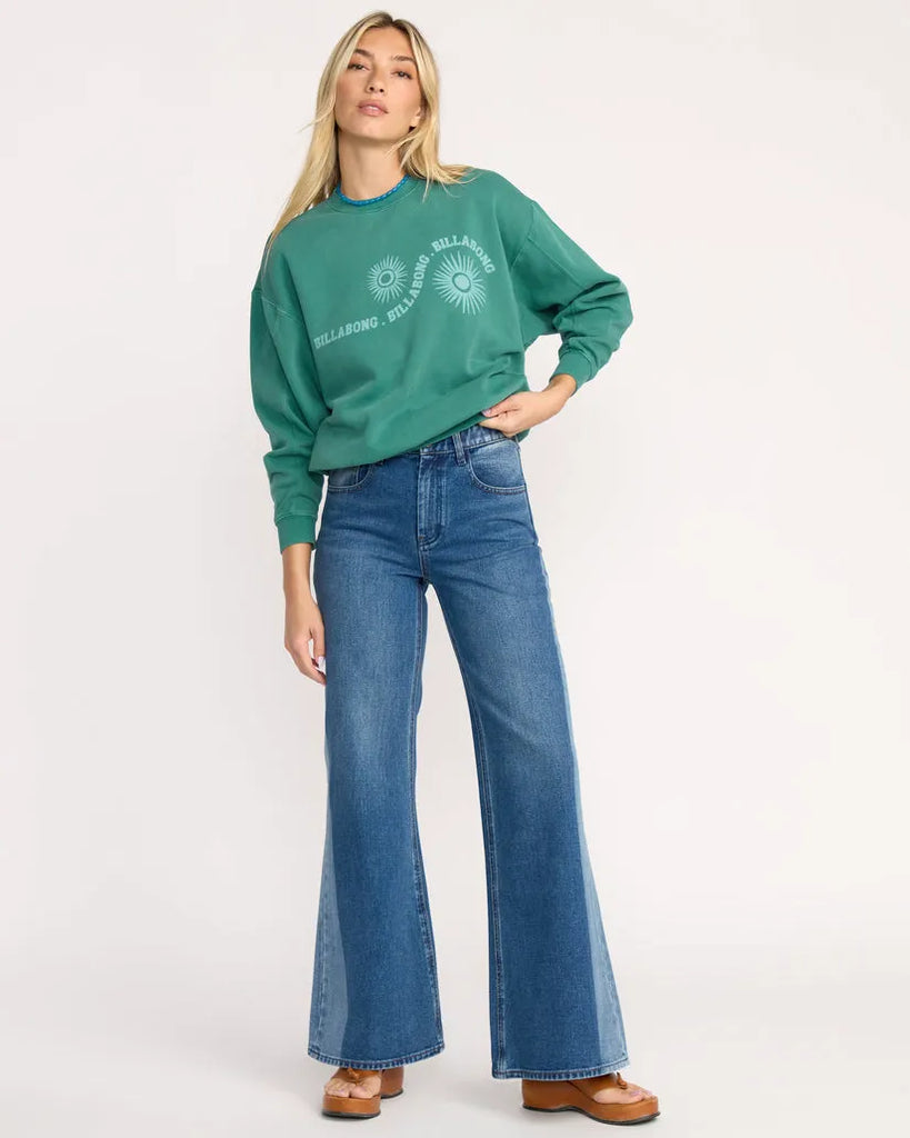 Billabong Womens Sweatshirt Time For Kendal Crewneck