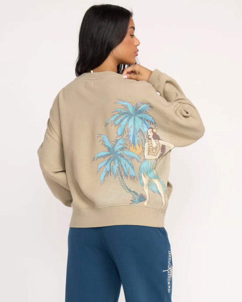Billabong Womens Sweatshirt Palmin Camp Crewneck