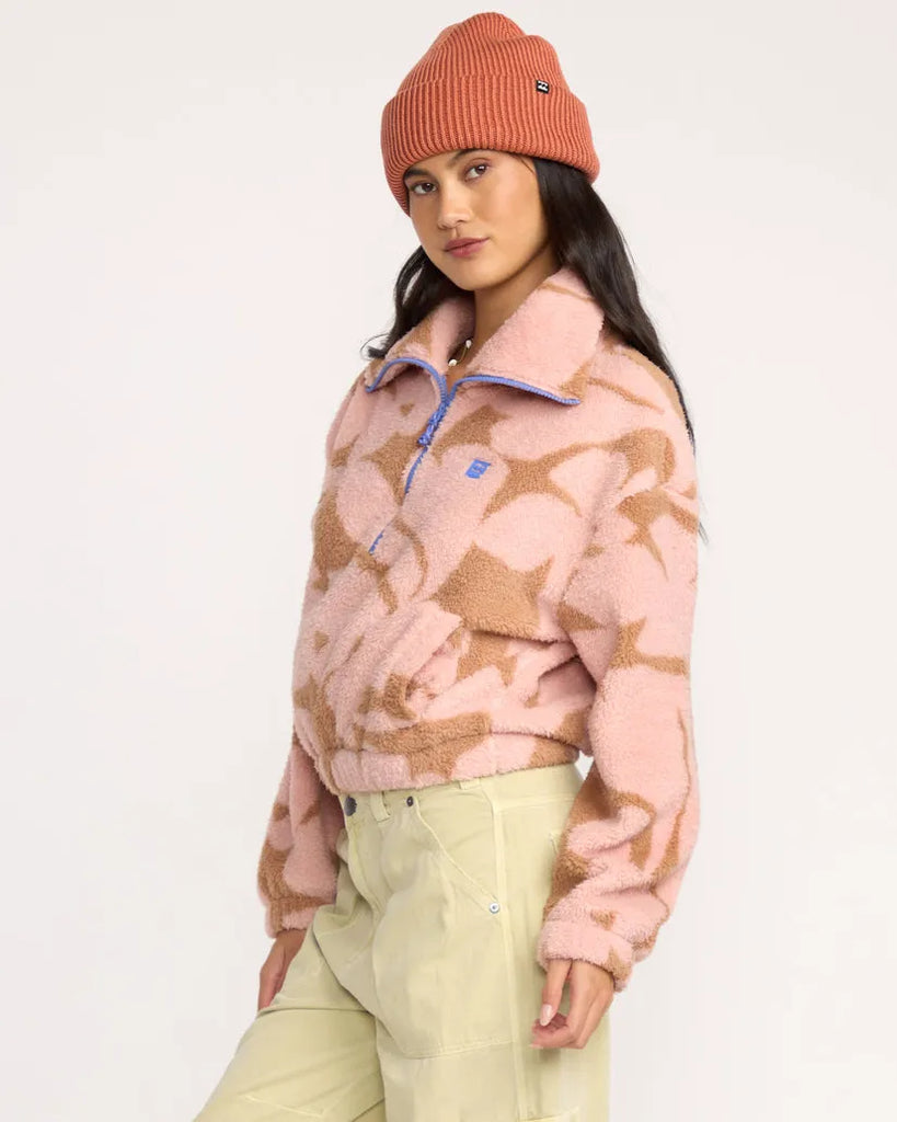 Billabong Womens Sweatshirt Barra Half Zip