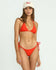 Billabong Womens Bikini Bottoms Red Aloha Tie-Side Tanga