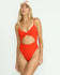 Billabong Womens Swimsuit Red Aloha Mika One-Piece