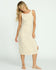 Billabong Womens Dress Eyelet Sun Midi Dress Beach Coverup