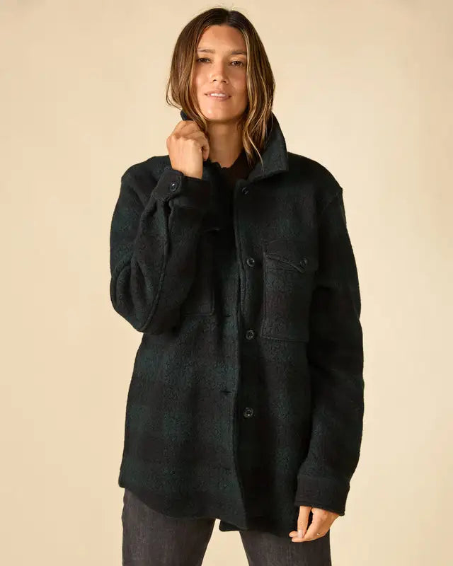 Outerknown Womens Jacket The Woolaroo Shirt Jacket