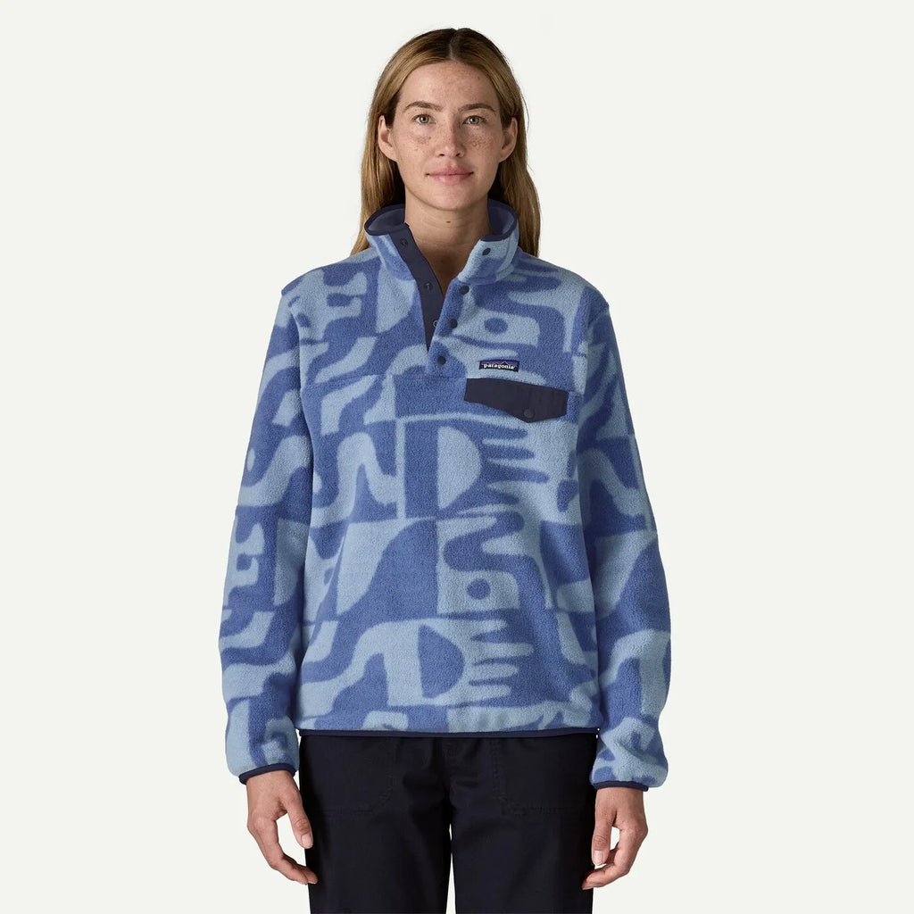 Patagonia Womens Sweatshirt Lightweight Synchilla Snap-T Fleece Pullover