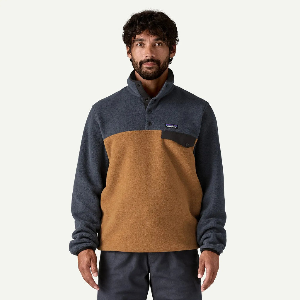 Patagonia Mens Sweatshirt Lightweight Synchilla Snap-T Fleece Pullover