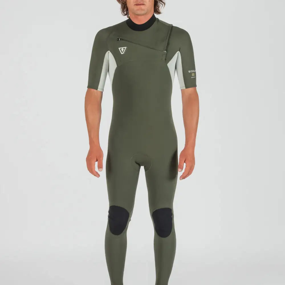 Vissla Mens Wetsuits Natural Seas 2-2 Short Sleeve Full Suit Wetsuit